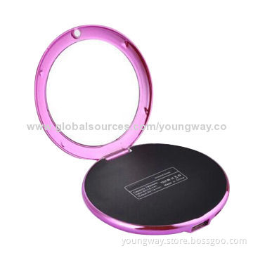 Female Customized Mirror Power Bank, 5000mAh Ipad, Mobile Charger, Size: 98*21mmNew